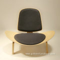 Shell Chair and Veneer Ash Wooden